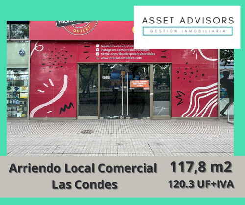 Arriendo Local 120 M2 Av. Las Condes