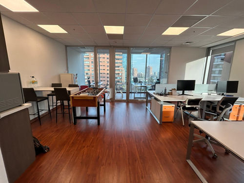 Oficina De 98m2 Habilitada Y Amoblada Nueva Las Condes.